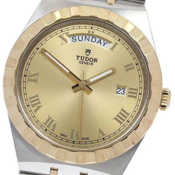 TUDOR Royal 28603 Day Date YG2 tone Gold Dial Automatic Men's Watch_877705 - Picture 2 of 7